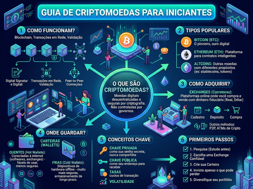 Criptomoedas para iniciantes: como começar com pouco