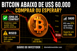 Bitcoin Abaixo de US$ 60.000: Comprar ou Esperar? Análise Completa 2026
