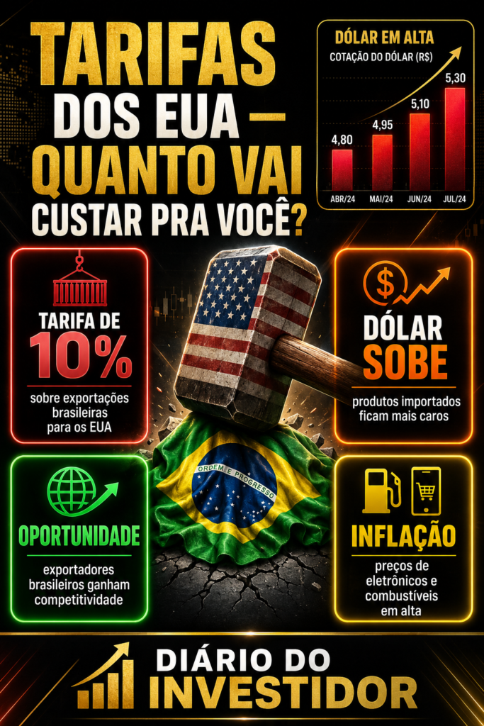 Tarifaço Trump quanto vai custar para o Brasil 2026 investimentos