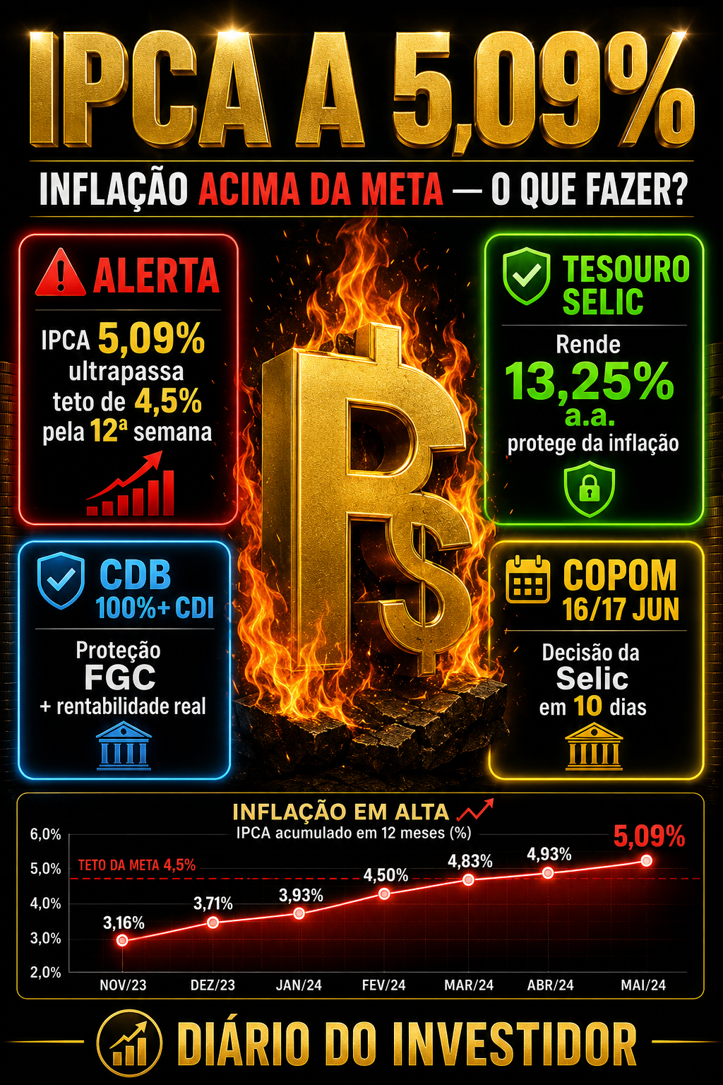 ipca a 5,09%: